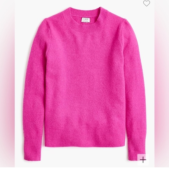 J. Crew Factory Crewneck sweater in extra-soft yarn in Purple Sapphire - Picture 4 of 11